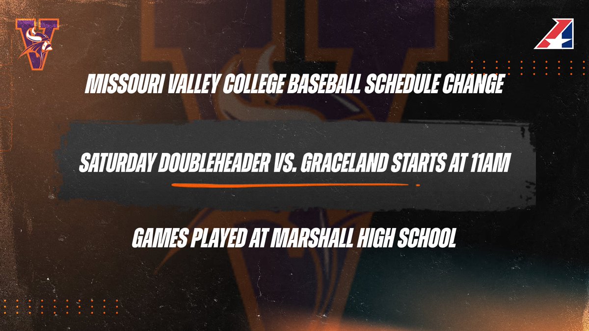 🚨🚨🚨Schedule Change @BaseballValley! Senior Day Saturday! #valleywillroll