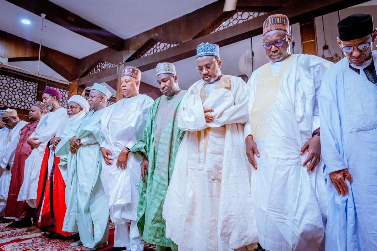 Vice President Kashim Shettima attended the wedding fatiha of Hauwa Abubakar Muhammad Dantabawa and Engr. Salim Salisu Musa at the Sultan Bello Jumu'at Mosque in Kaduna today. 

The Vice President attended event along with family and friends of the bride and groom. 

The Vice…