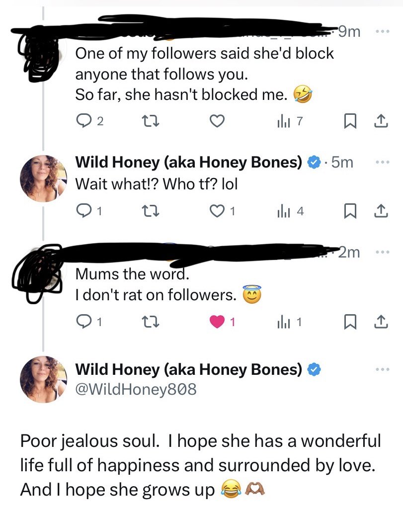 Ooooooohhhh. Honey got haters!! Bahahahaha. Was it something I said? 😆