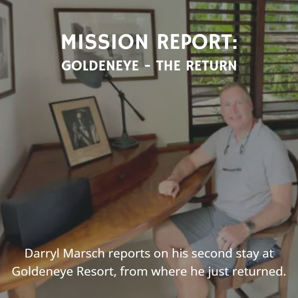 Last year Darryl Marsch wrote a superb report for The James Bond Dossier about his stay at @GoldenEyeResort. He loved it so much he returned this year and just got back. #JamesBond #IanFleming #Goldeneye You can read his report on the website: 👉 thejamesbonddossier.com/content/missio…