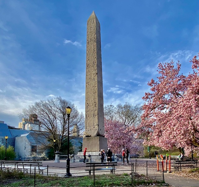 Before it got to Central Park, Cleopatra's Needle was once part of a pair installed at the entrance to a temple built by Cleopatra for Julius Caesar. See this ancient marvel firsthand on our cherry blossom running tour 🌸🏃‍♀️ loom.ly/YU_4xd4