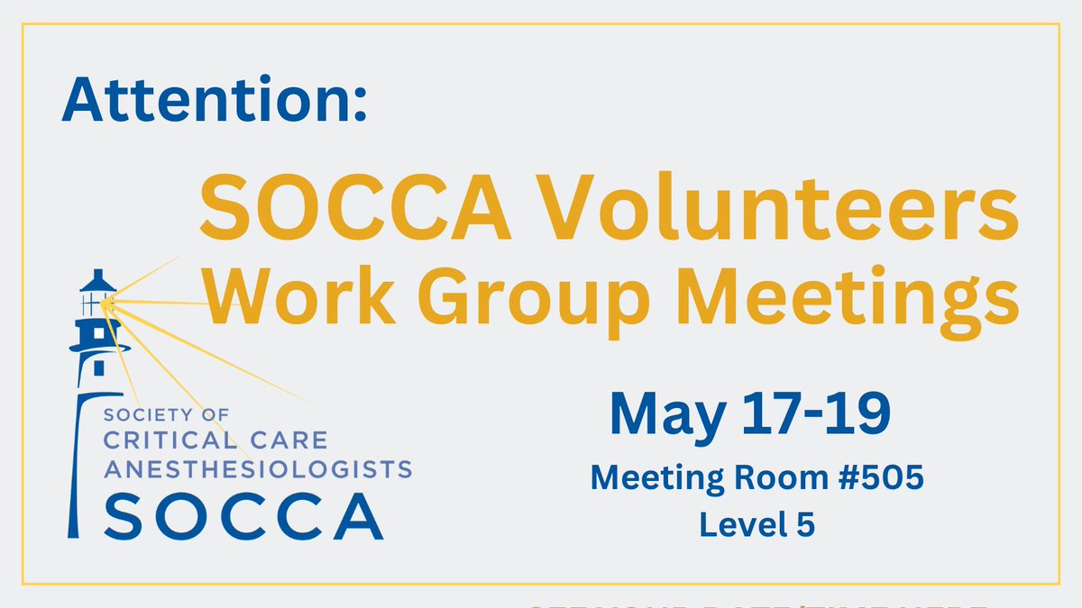 Thank you SOCCA Volunteers for your service this 2023-24 year! Here's a reminder of your working group meeting date/time buff.ly/3xfDPzk