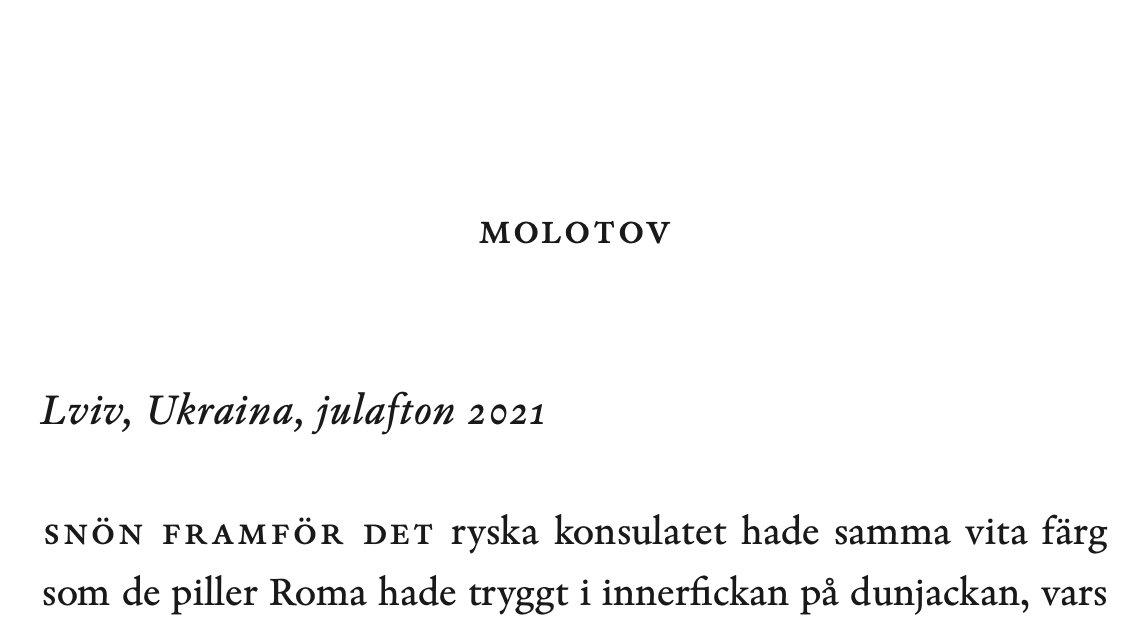 Korrekturläser Krigarhjärta. Romanen släpps den 20:e juni som inbunden, e-bok och ljudbok. Pocket släpps nästa år.