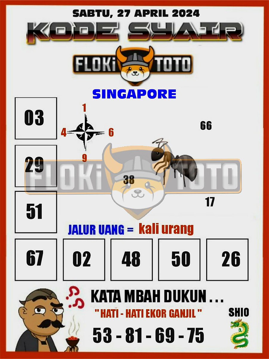 SYAIR TOGEL SINGAPORE – 27 APRIL 2024
#flokitoto #flokitogel #flokislot #syairtogel #syairsgp #syairhk #syairsydney #syairsydneynight #togelonline #togeljitu #togelhongkong #togelsgp #togelsydney #resulttogel #resulthk #resultsgp #resultsydney #Datahk #datasgp #datasydney