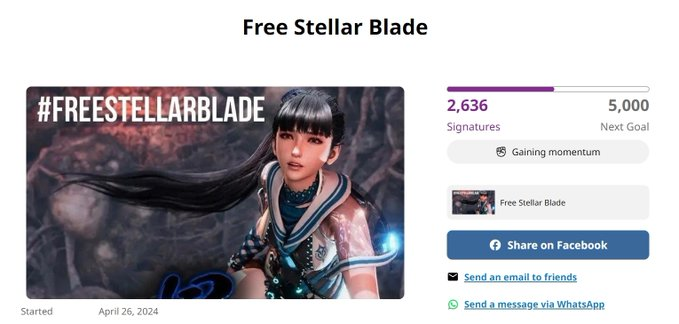 Xiola_Belle's tweet photo. I signed your petition to reverse the artistic censorship in @StellarBlade . However, the removal of the unintentional graffiti placement of the word "hard" should be not be reverted to prevent from distracting from the real issue. IMHO
@elonmusk #FreeStellarBlade #GamingEquality https://t.co/PXBfhSObi1