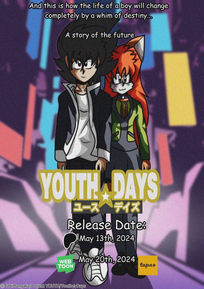 Youth☆Days is about to take off!

Exclusive premiere on May 13th on Patreon and coming to Webtoon and Tapas on May 20th 

Don't miss it!

#Webcomic #SupportArtists #IndieComics #YouthDays #ProjectYOUTH #ComicCommunity #Patreon #indiecomicproject #webtoon #TapasComics
