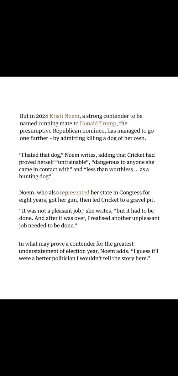 Kristi Noem (Republican Governor of South Dakota), would like to tell you about her hopes for becoming Trump's VP pick and her work as an animal rights activist. Please communicate with her about your feelings for those things. #Trump #VPpick #animalrights