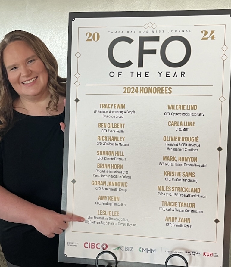 Our Chief Finance and Operating Officer Leslie Lee was recognized as a CFO of the Year 2024 Honoree by @TBBJnewsroom! Leslie has continuously ensured the agency obtains the resources necessary to sustain our mission of mentoring now and into the future. #bbbs @TBBJDigital