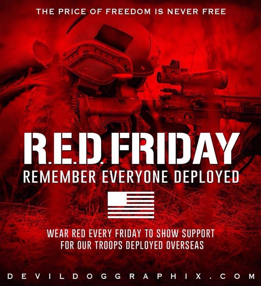 Good afternoon, Patriots!! 🇺🇸🇺🇸🇺🇸 Better late than never, right? 😬😬 Been a busy day, but soon to leave work and TGIF!!! 🙌🙌 I hope everyone has a safe and fun weekend, and if you happen to bump into a veteran... THANK THEM FOR YOUR FREEDOM!! 🫡🇺🇸🇺🇸 #REDFriday