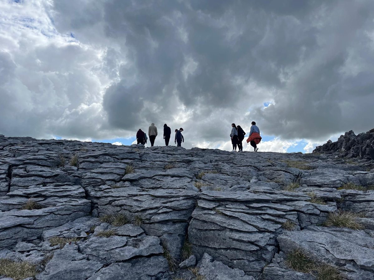 TY Geography students visited the Burren Outdoor Education Centre today to learn all about its unique landscape @burrenoutdoors @corkgeogteacher