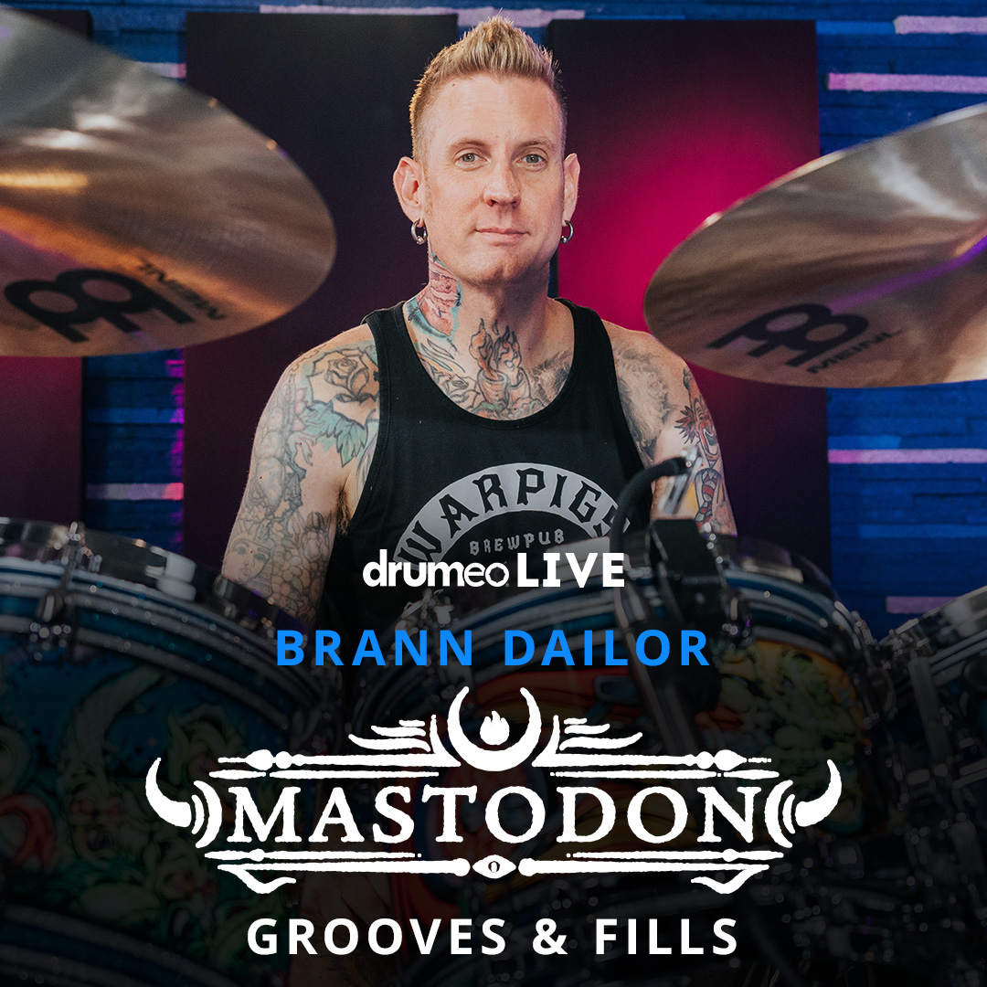 Brann Dailor is live in the Drumeo studio for the first time ever! Join Brandon and Brann as they discuss his career with Mastodon, break down some of the band’s biggest hits, and explore the challenges of drumming and singing simultaneously. #DrumeoLIVE 🥁: @creamale 🎤:…