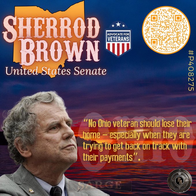 Vets are now eligible for expanded care due to Brown’s bipartisan Sergeant First Class Heath Robinson Honoring our Promise to Address Comprehensive Toxics (PACT) Act. Brown has held 37 roundtables & events in OH to help vets access care. #ProudBlue #Allied4Dems @SherrodBrown