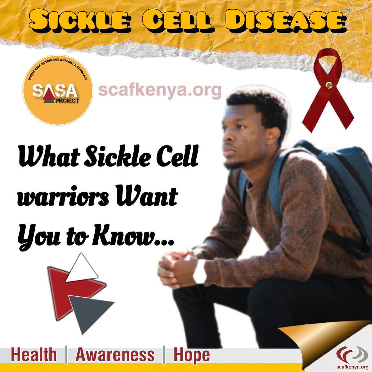 SCAFKenya's tweet image. What #SickleCellWarriors want you to know.....

#SASAproject #SickleCellAwareness #SickleCellDisease #SickleCellAnemia #SCAFKENYA #SCD #SickleCells #Kenya #WSCD #WSCD2024 #WSCD24 #SickleCellEducation #BurgundyRibbon