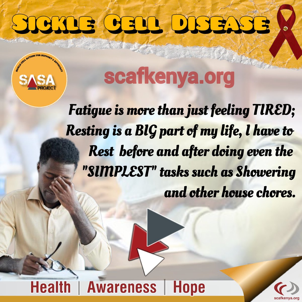SCAFKenya's tweet image. What #SickleCellWarriors want you to know.....

#SASAproject #SickleCellAwareness #SickleCellDisease #SickleCellAnemia #SCAFKENYA #SCD #SickleCells #Kenya #WSCD #WSCD2024 #WSCD24 #SickleCellEducation #BurgundyRibbon
