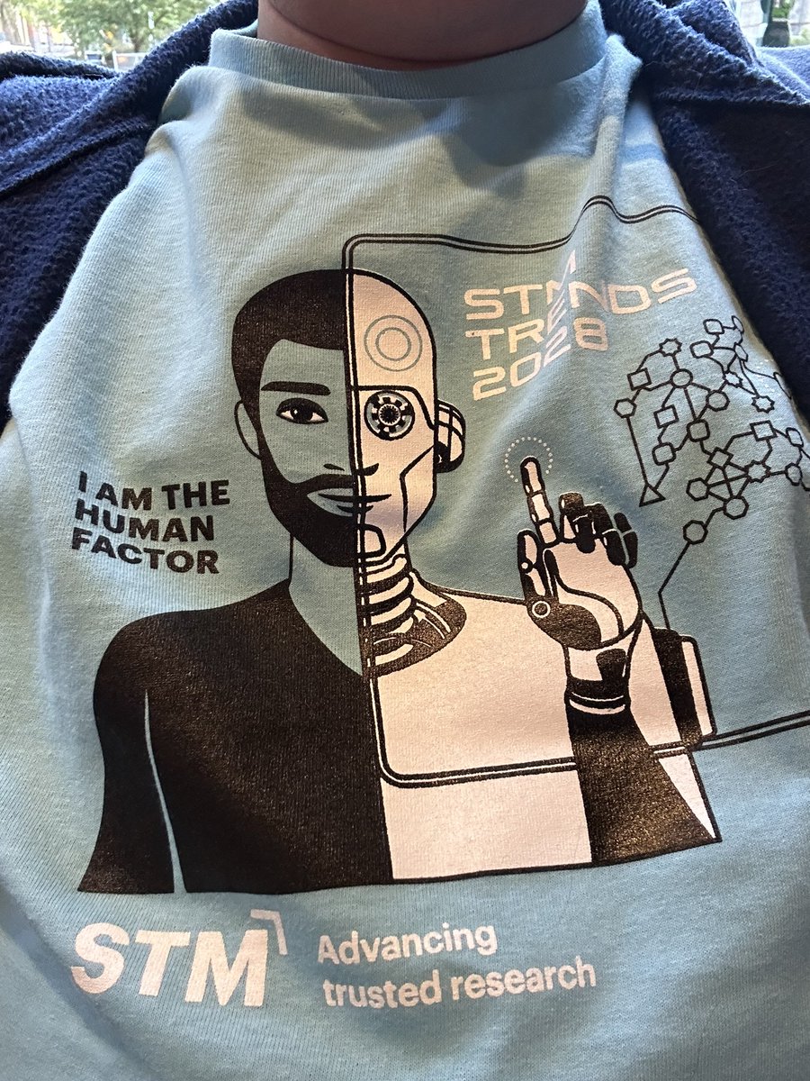 akabconsulting's tweet photo. Catching up on work after spending the last two days at the wonderful @STMAssoc US Annual Conference, proudly sporting the #STMAnnualUS STM Trends 2028 souvenir tee! https://t.co/0SEnQx9P8h