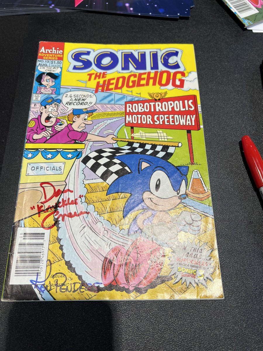 A cool fan told me this was the first appearance of Knuckles in the US comics, very awesome!!!