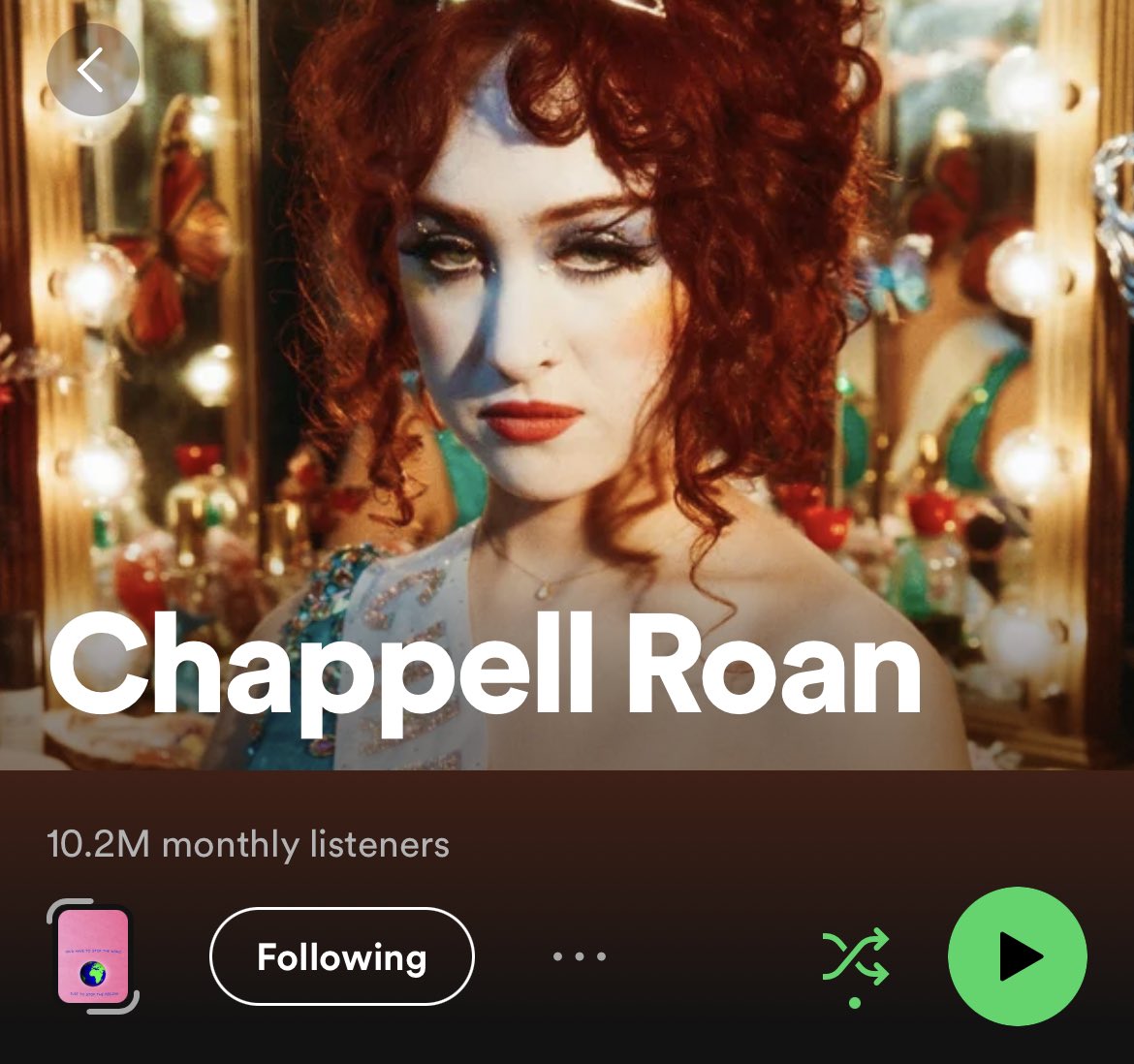 do you ever think about how chappell roan said she was only gonna give music one more year before she gave it up and in that year carved a path that made her one of the most beloved and fastest rising queer artists we have right now