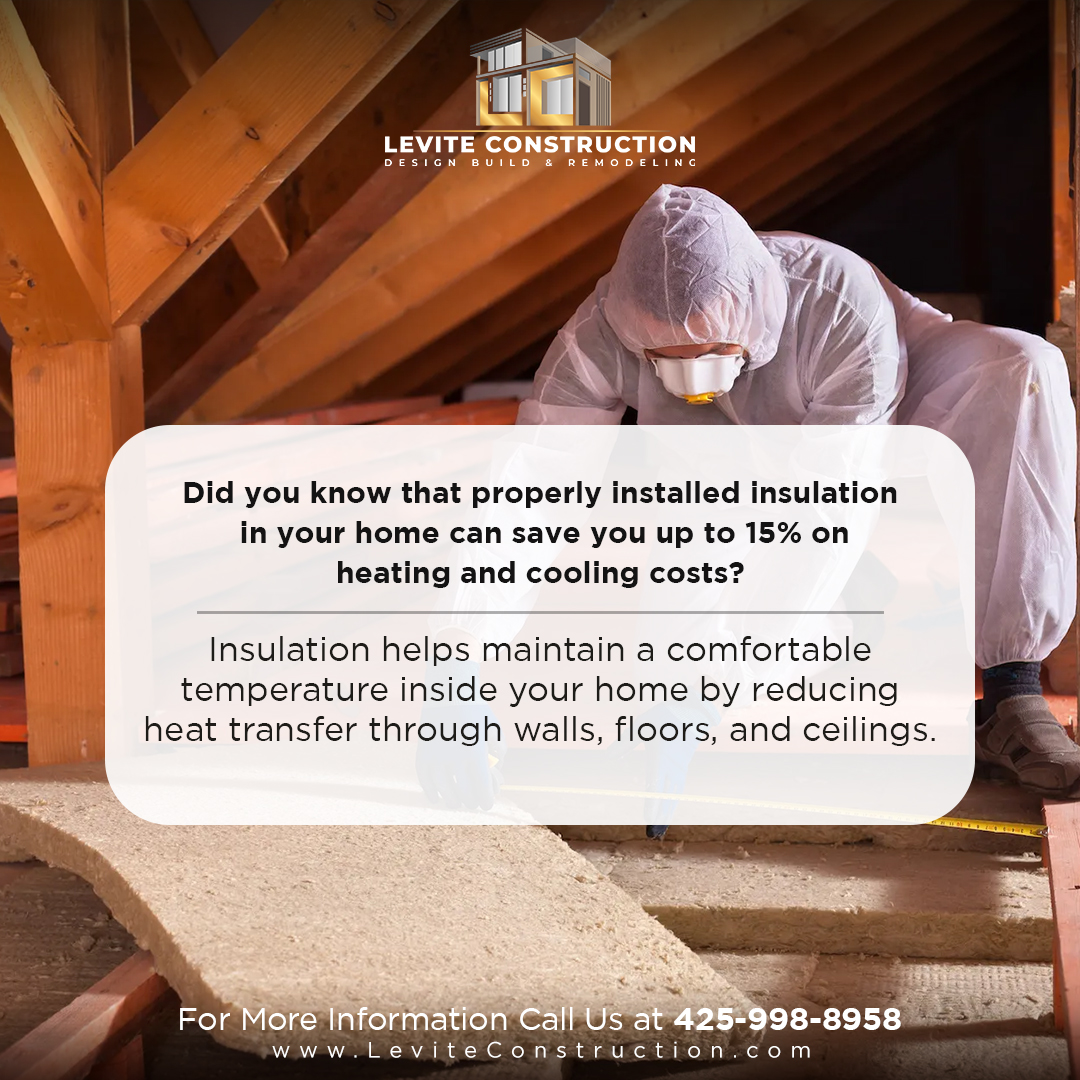 LeviteConstruc1's tweet image. Did you know that properly installed insulation in your home can save you up to 15% on heating and cooling costs?  Contact us today for a more comfortable living space! 425-998-8958 | info@leviteconstruction.com
#seattlehomedesign #Insulation #insulationinstallation