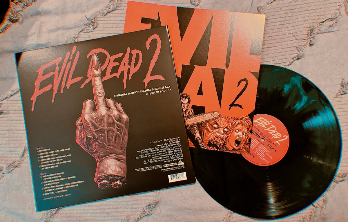 evil dead 2 vinyl from waxwork records goes a little too hard