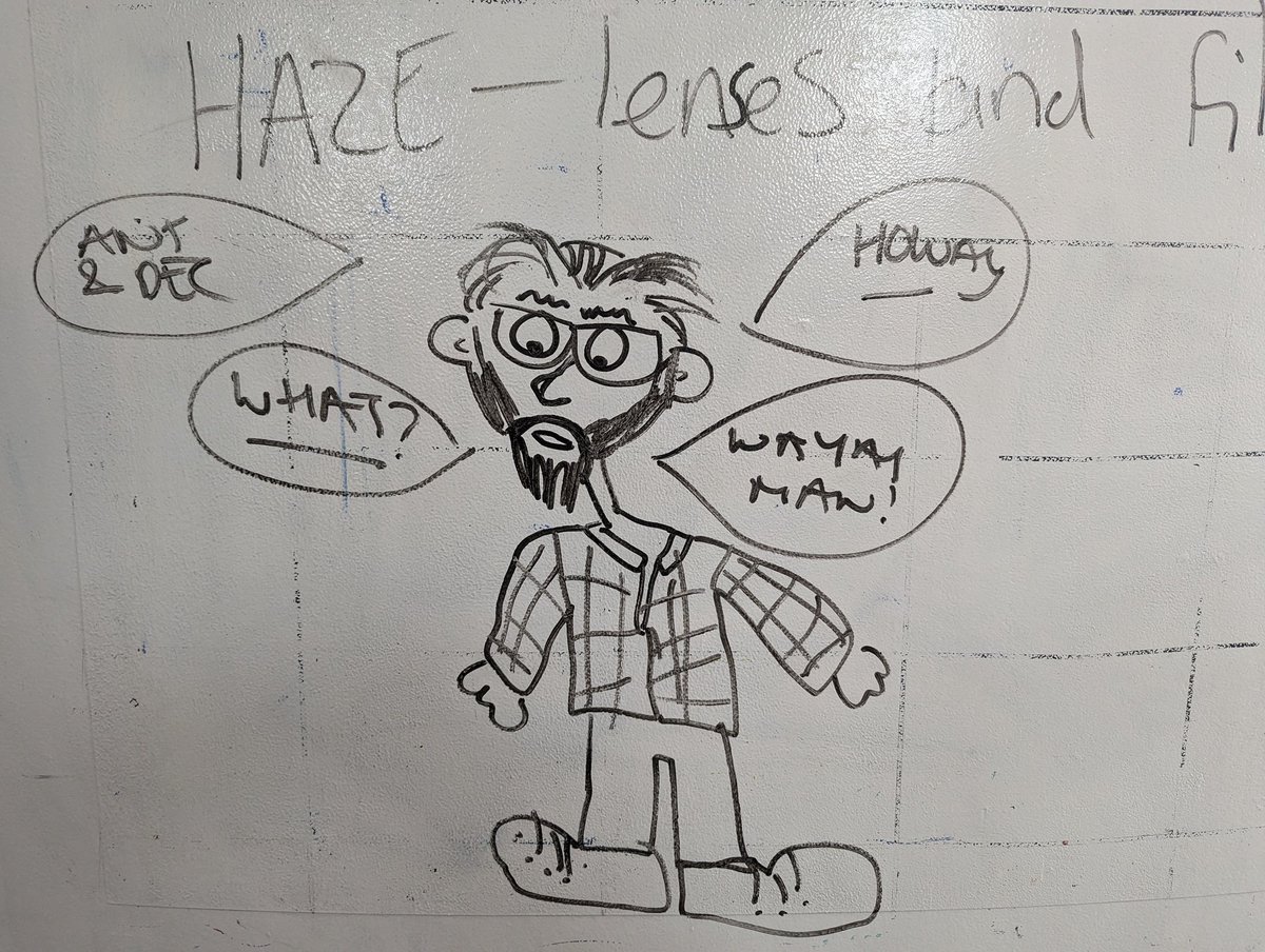 This is how I'm greeted at work in the morning on my white board. 😆 Definitely not the work of a student as it's not good enough 😂 oh my colleagues are fun...
