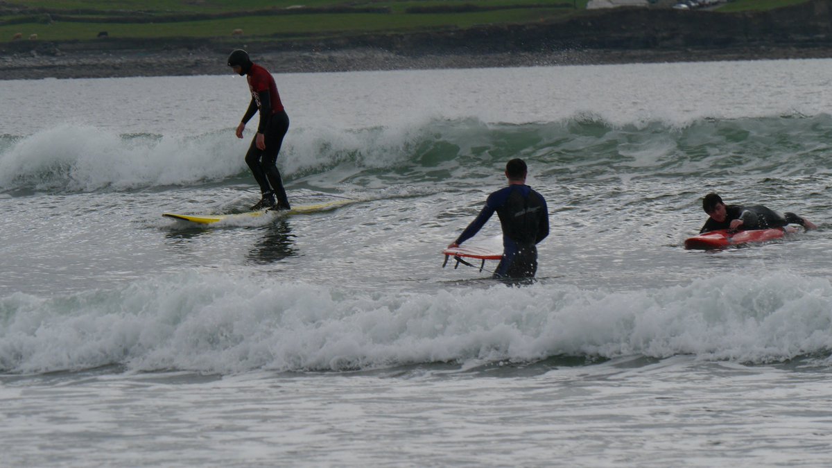 FBF ~ Flashback to surfers spending their Saturday afternoon taking to the waves at Lahinch beach in County Clare, Ireland 
25th April 2015
#FBF #FlashbackFriday #Photography #Surfing #Surfers #SportsPhotography #Atlantic #Seascape #Lahinch #Clare #WildAtlanticWay #Ireland