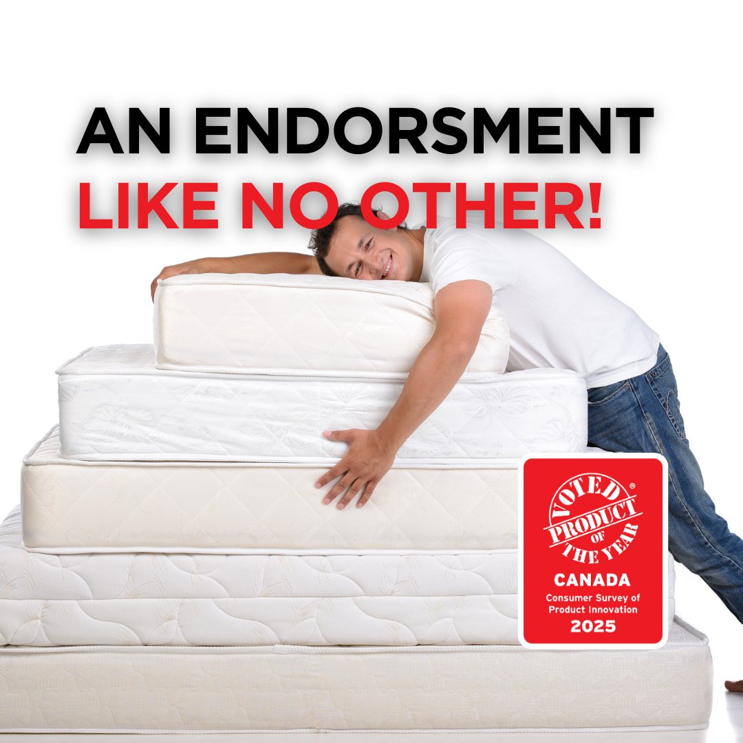🛏️Get your amazing mattresses noticed! Win Product of the Year Canada! With increased sales, expanded distribution, and a return on investment, it's a win-win!✨ 
#ProductOfTheYear #MattressInnovation #POYCanada #POYCanada2025 #awardwinning