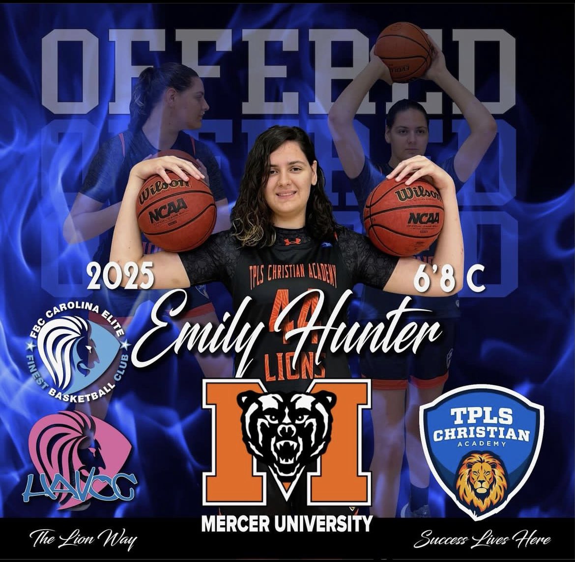 Congratulations to Emily on her offer to @Mercer_WBB !!