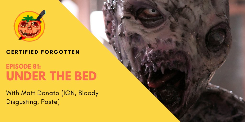 Ep 81: UNDER THE BED (2012) Special Guest: @DoNatoBomb RT Reviews: 🍅 4 / ☠️ 6 An underseen indie riff on Boogeyman mythos that features demon beds, brotherly bonds, and a killer 3rd act. Apple Link: podcasts.apple.com/us/podcast/cer… Spotify Link: open.spotify.com/episode/5PU2de…