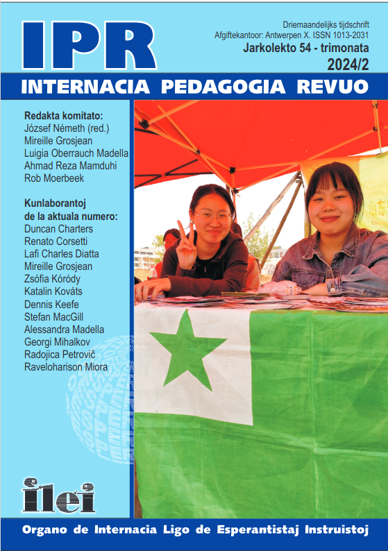 Internacia Pedagogia Revuo (IPR) Numero 2024/2 aperis ilei.info/novajxoj/enhav…