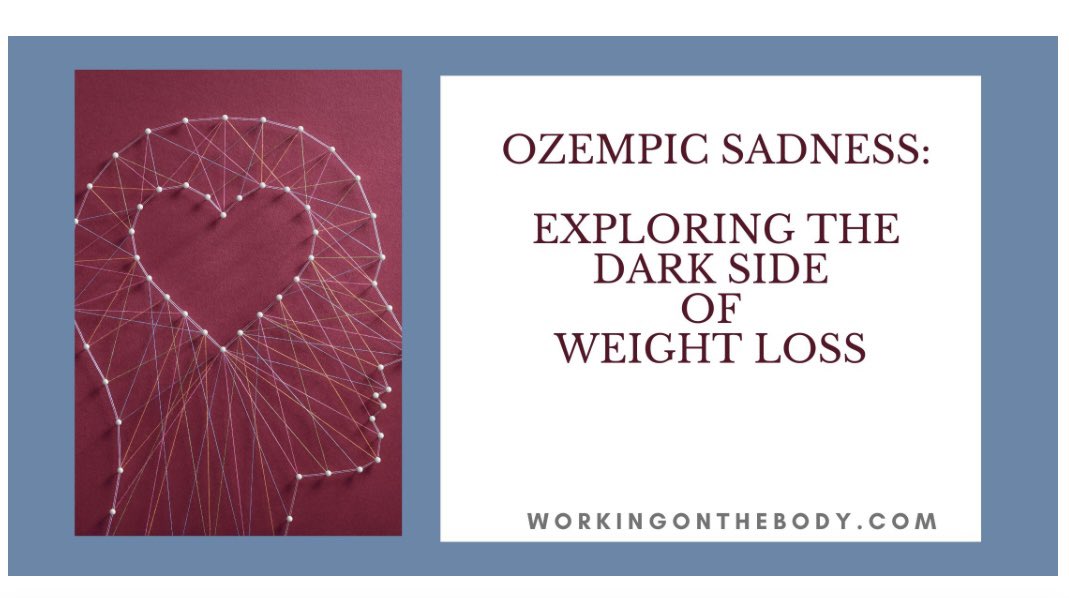 Ozempic sadness is showing up in my therapy room. The dark side of weightloss has nothing to do with food. Find out why weightloss injections can make you sad. bit.ly/4aTR1bO #ozempic #wegovy @johannhari101 @thesundaytimes_ #weightlossinjections #disorderedeating