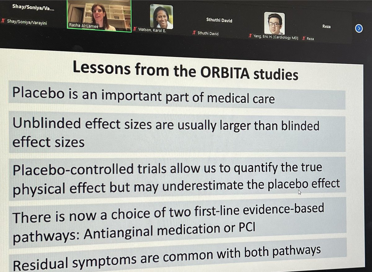 UCLA Women in Cardiology (@ucla_wic) on Twitter photo Amazing grand rounds <a href="/UCLAHealth/">UCLA Health</a> from world renowned ORBITA trialist Dr. Rasha Al-Lamee discussing the importance of placebo controlled trials for medical procedures!!! Thank you so much for this fantastic session! <a href="/rallamee/">Rasha Al-Lamee</a> <a href="/uclaCVfellows/">UCLA Cardiology Fellowship</a> <a href="/kewatson/">Karol Watson</a> <a href="/datsunian/">Eric H Yang, MD</a> #WIC #bruinhearts Amazing grand rounds <a href="/UCLAHealth/">UCLA Health</a> from world renowned ORBITA trialist Dr. Rasha Al-Lamee discussing the importance of placebo controlled trials for medical procedures!!! Thank you so much for this fantastic session! <a href="/rallamee/">Rasha Al-Lamee</a> <a href="/uclaCVfellows/">UCLA Cardiology Fellowship</a> <a href="/kewatson/">Karol Watson</a> <a href="/datsunian/">Eric H Yang, MD</a> #WIC #bruinhearts