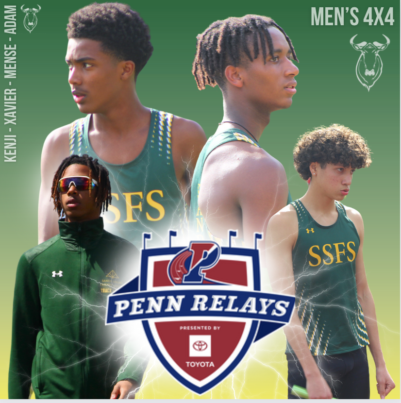 The SSFS Upper School Track &amp; Field Men's 4x400 relay team once again qualified for the Penn Relays! They'll be running Sat., 4/27 at 9:04 AM; the race will be live-streamed via the Hudl free app, so cheer them on, wherever you are! fan.hudl.com/usa/md/sandy-s…