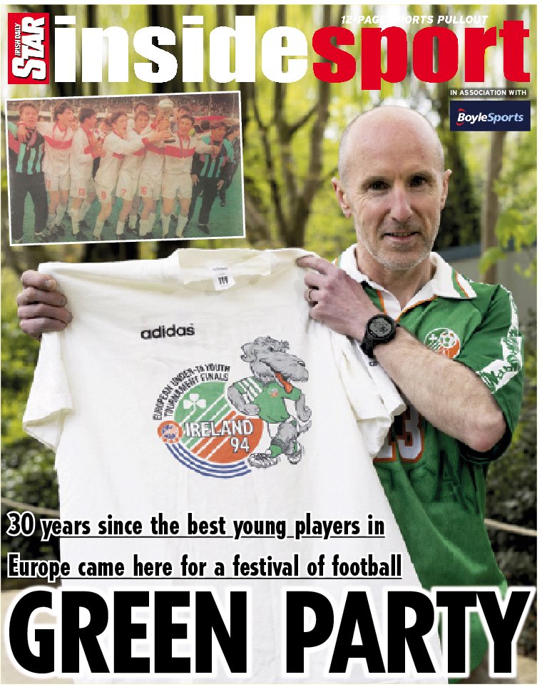 Saturday’s @IrishStarSport: * @garrydoyle talks to Alan Kirby about the 1994 Euro U16 Champs in Ireland * South Sudan’s Peter Jok interview * @OnlyOneFinFoley on the day Leinster Rugby took over Croke Park * @EamonMcGee on SFC * @KarlOKane talks to Aidan Forker & Declan Hannon