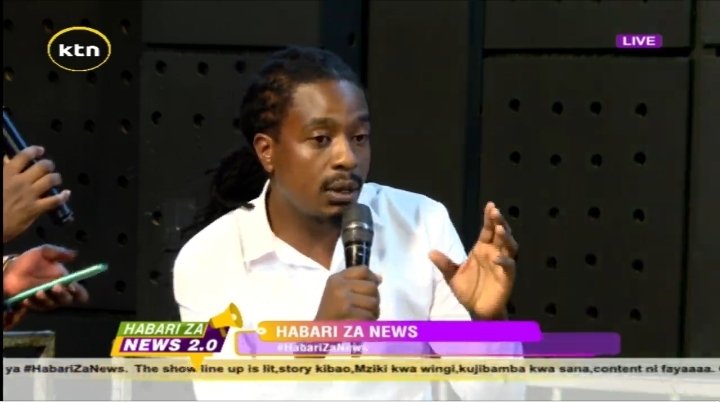 We have poetic artist Willie Oeba in the building #habarizanews