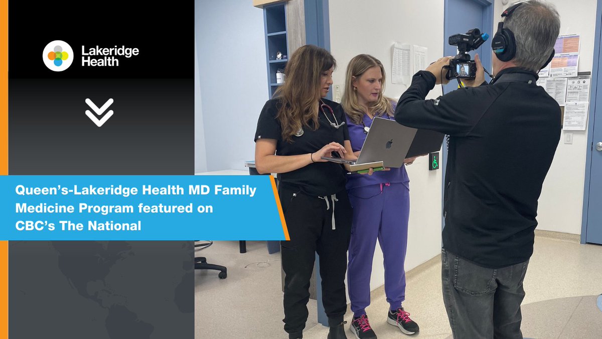 ICYMI: Our @queensu – Lakeridge Health MD Family Medicine Program took centre stage on @cbcthenational! 🌟 Check out the segment and join the conversation about the future of family medicine education: bit.ly/3xOi61v #LakeridgeHealth #QueensUniversity #FamilyMedicine