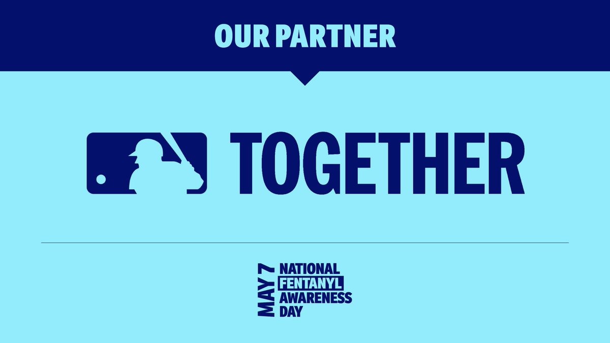 We are so excited to share that @MLB_PR has signed on to be a #NationalFentanylAwarenessDay partner! Thank you so much MLB Together for committing to raise awareness about this issue.