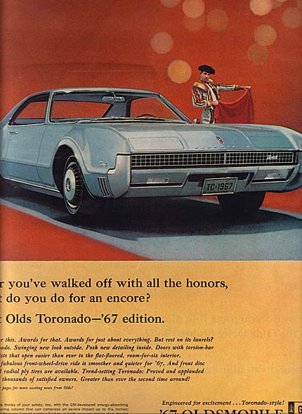 Vintage Ads category highlight of the day:
Oldsmobile Toronado Ads:  bit.ly/ToronadoAds
These include ads for the Olds Toronado from the 1960's.🚗📄 @VintageAdsMags

#vintageadvertising #vintageads #cars #oldsmobile #Toronado #forsale #vintage #1960s #ads #advertising