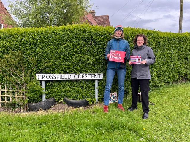 Fab to be out in Fulford tonight with Cllr Claire Douglas. Lots of support for @UKLabour York & N Yorks Mayoral candidate @DSkaith Less than a week to go! @labouryork