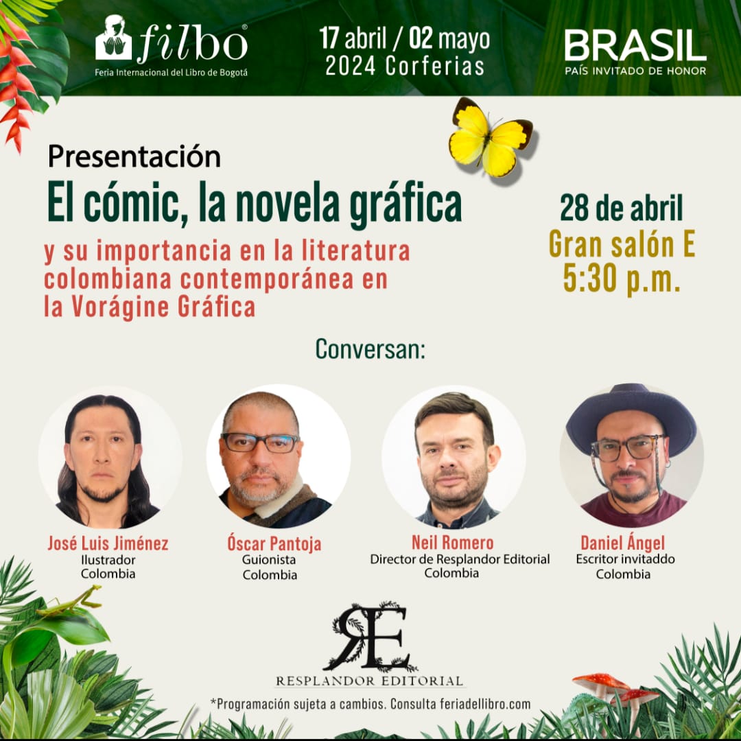 SHARPBALLco's tweet image. Invitados a perderse en la agenda completa de #LaVorágineNovelaGráfica en @FILBogota 

Caigan y compartan con los creadores

#novelagráfica #comic #Colombia #literatura #arte