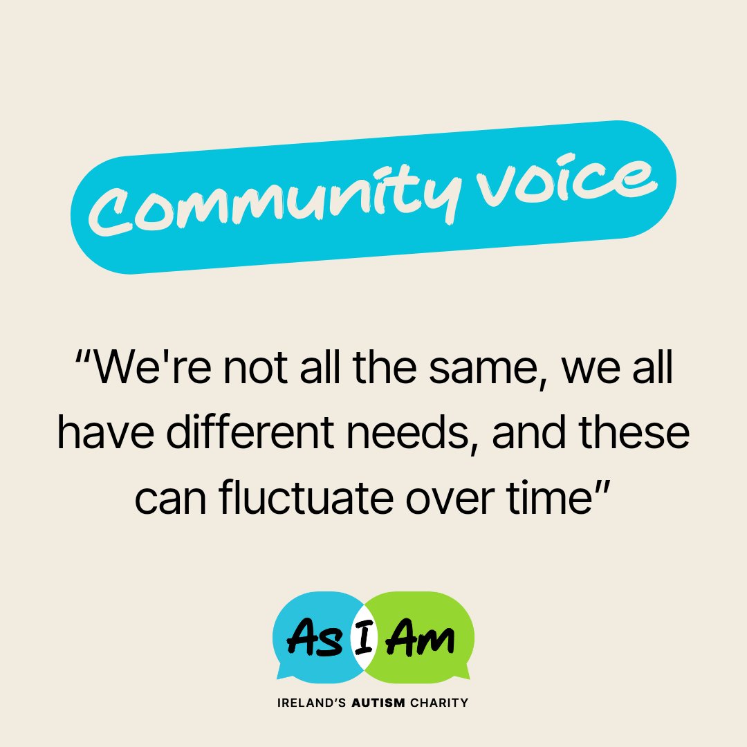 Day 26 of World Autism Month. In our Same Chance survey, we asked respondents “What is the one thing you wish people knew about Autism?” One community member commented: “We're not all the same, we all have different needs, and these can fluctuate over time”