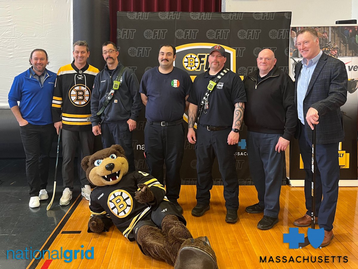 At the latest BFit School Assembly, powered by @nationalgridMA and @BCBSMA, the crew made its way to Lura A. White Elementary in Shirley, MA with the Shirley Fire Department for a discussion on health, fitness, bullying and more.