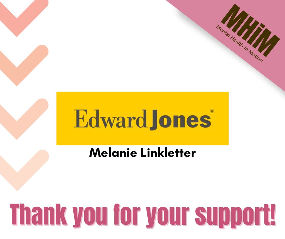 A massive ✨THANK YOU✨ to Melanie Linkletter of Edward Jones for supporting Mental Health in Motion! 🙌 All donations go to helping community mental health programs. Register your team or donate today! bit.ly/49oA2gn