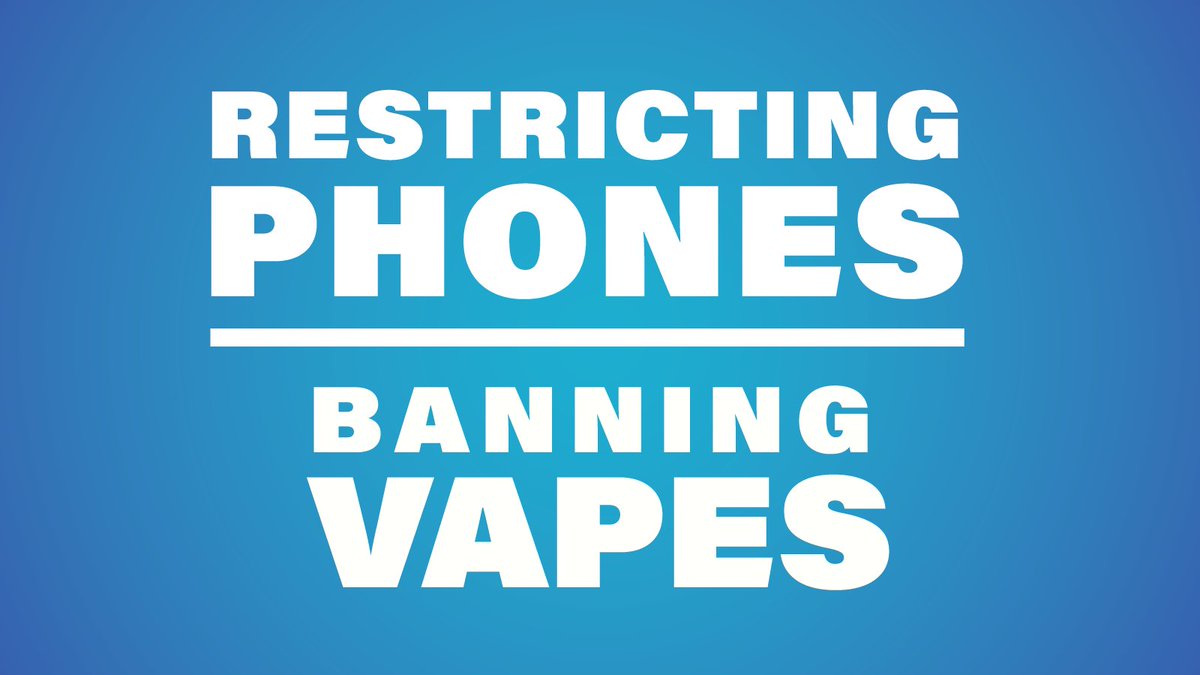 Out of sight, out of mind. Under Premier @fordnation we’re restricting cell phones usage during instructional time & banning vapes from schools. Delivering on our promise to parents to get students #BackToBasics & focused on skills that will lead to good-paying jobs.