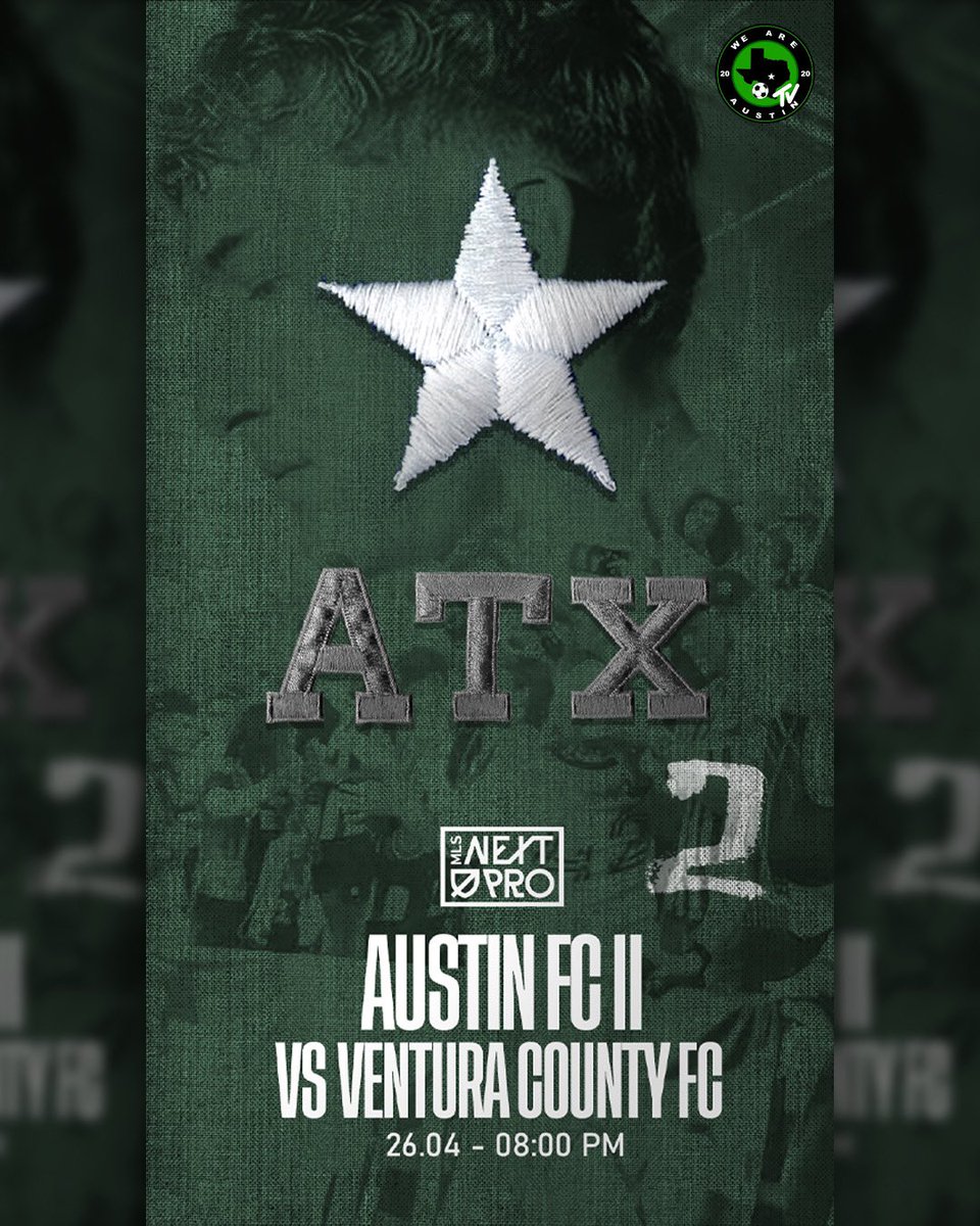 ‼️ AUSTIN FC II MATCH DAY ‼️ The boys are back at home and ready to bounce back against rivals Ventura County FC. April hasn’t been easy for FCito but they can close out the month on a good note tonight in front of their supporters. VAMOS @AustinFCII 👏🏻 ➖Parmer Field 🏟️…