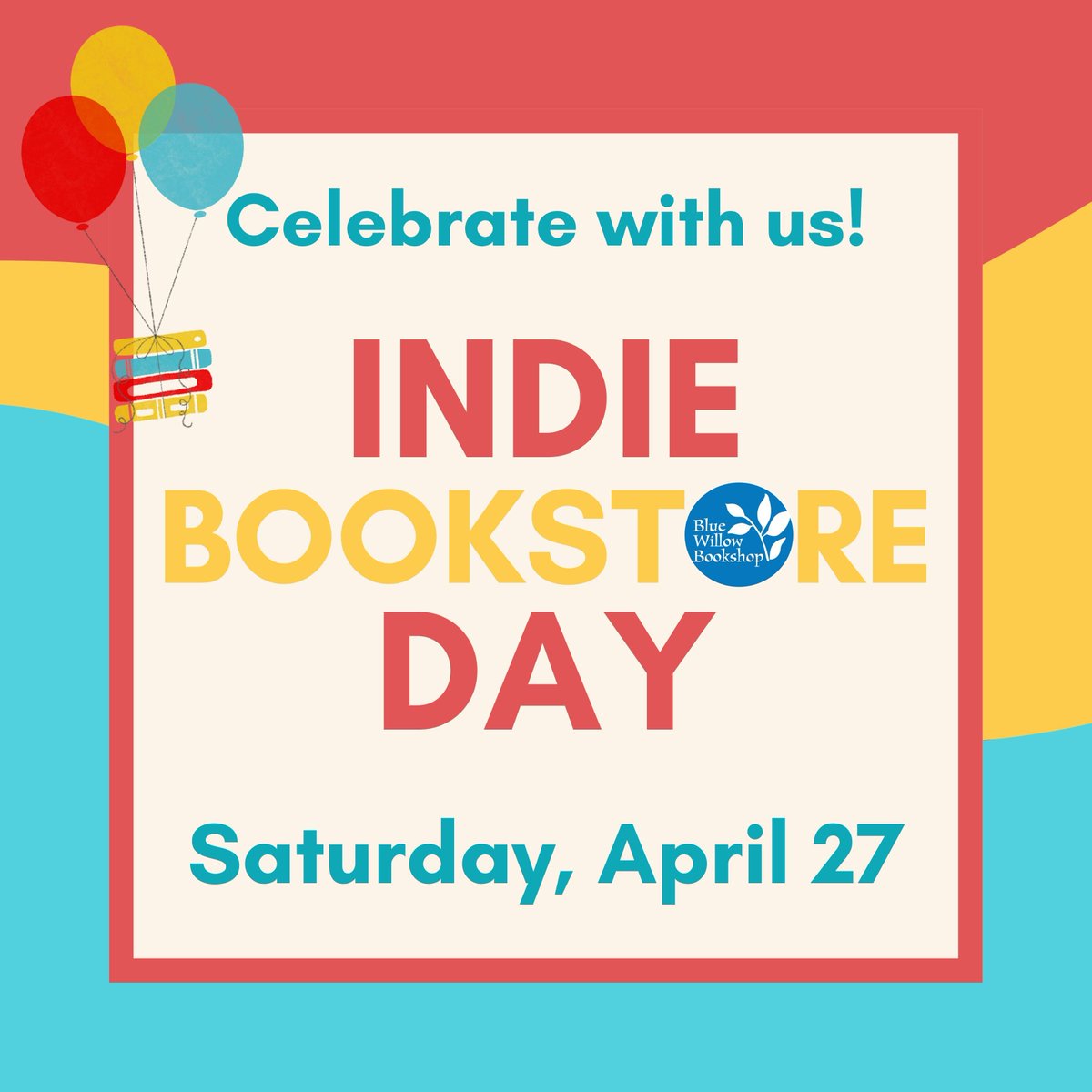 📣 TOMORROW is Indie Bookstore Day!

We can't wait to see you. 😍 bluewillowbookshop.com/IndieBookstore…