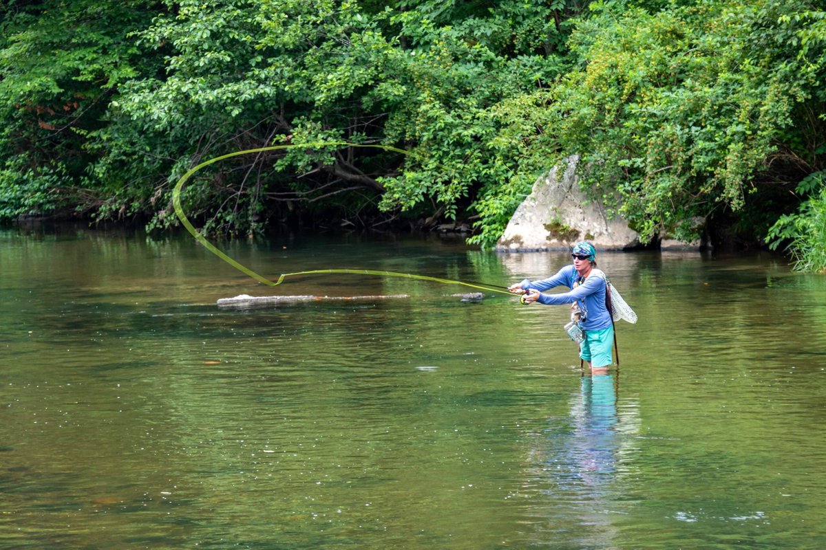 Lesbian entrepreneur Kelly McCoy talks about her outfitter business, fly fishing, and the #LGBTQ+ community in Todd and Boone, North Carolina. #LesbianVisibilityWeek buff.ly/3KQUVbk