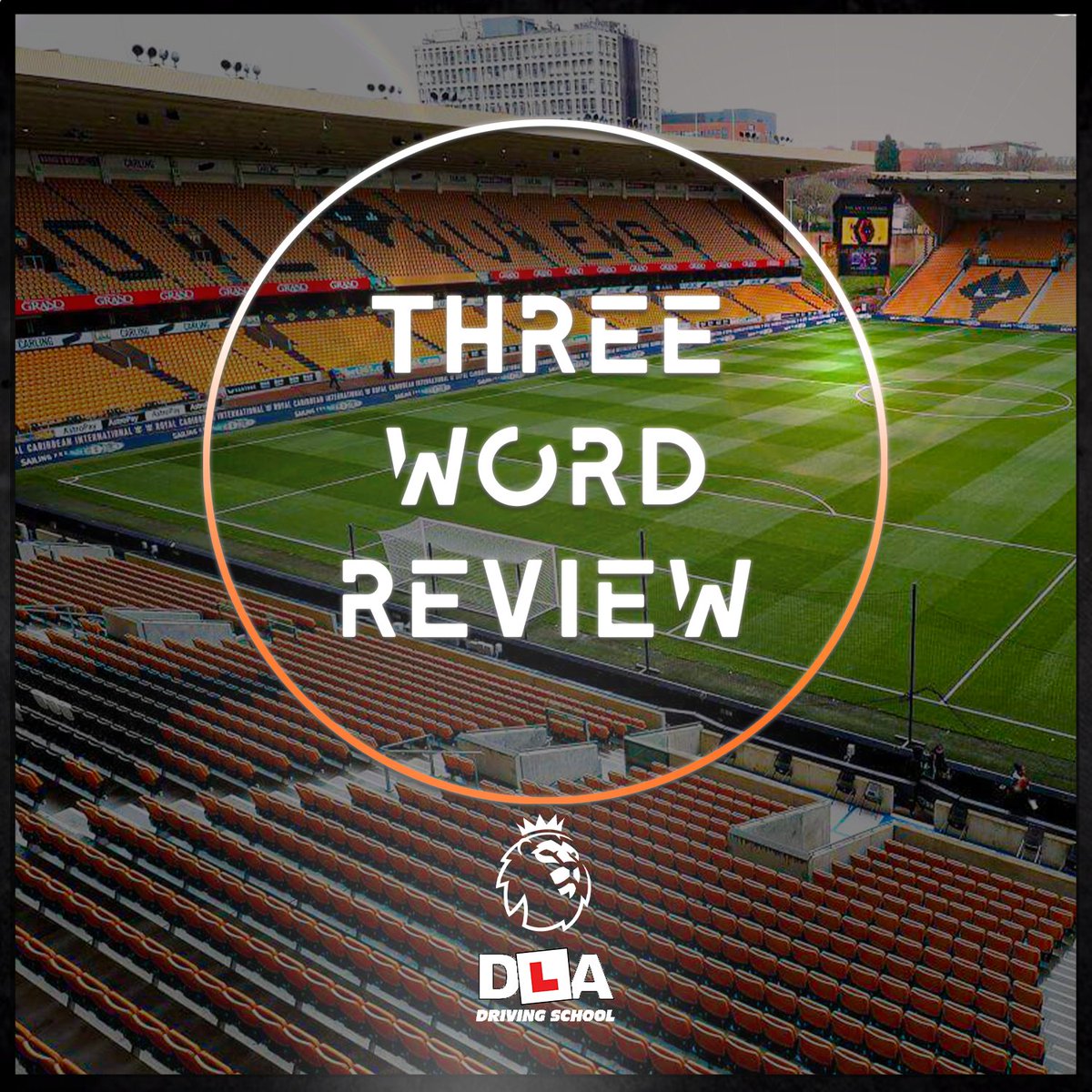 Give us your #3WordReviews of the game today 🔽 Sponsored by @dla_driving 🚗 #COYH #LTFC #PremierLeague