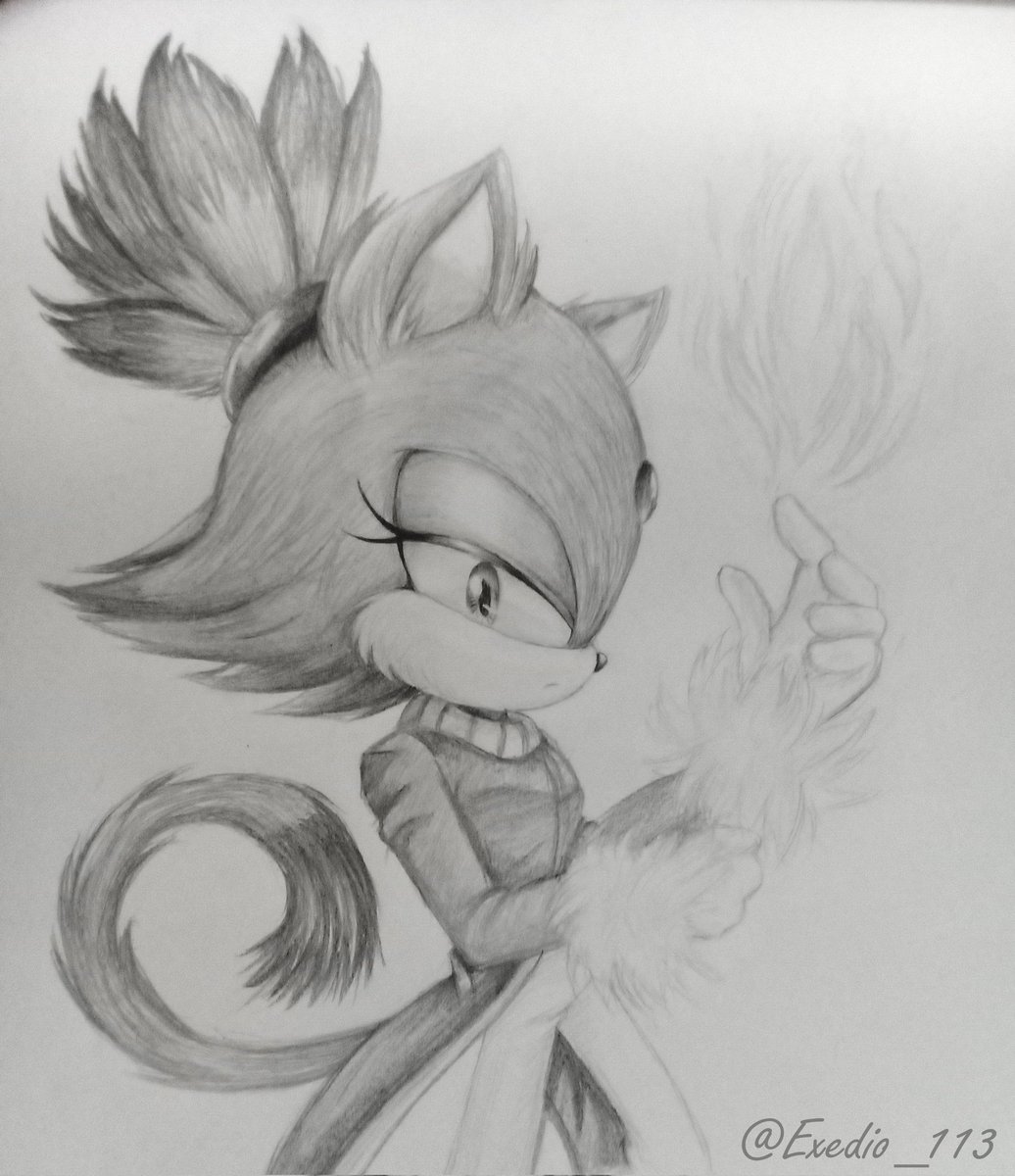 I love this princess! 💗
#BlazeTheCat
#SonicTheHedgehog 
#sonicfanart 
#Sonic06