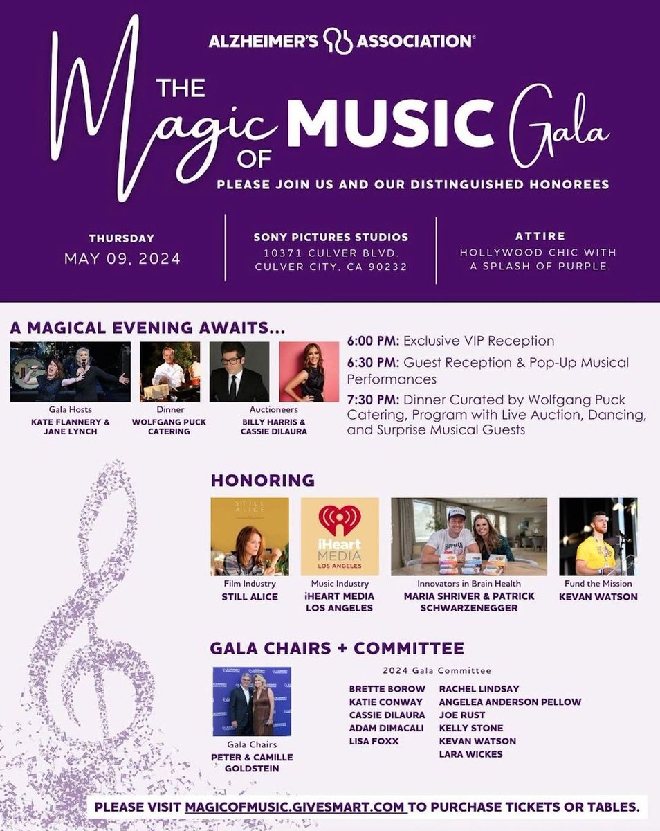 We are proud to support the #MagicOfMusicGala!  Join the Alzheimer's Association as they honor community leaders and raise funds to support the care, support and research initiatives of the @alzassociation.

Purchase your tickets today here: ihe.art/yUhHERI