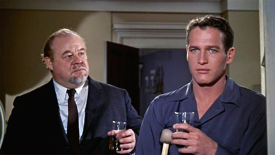 Burl Ives and Paul Newman in, Cat on a Hot Tin Roof (1958) Directed by Richard Brooks